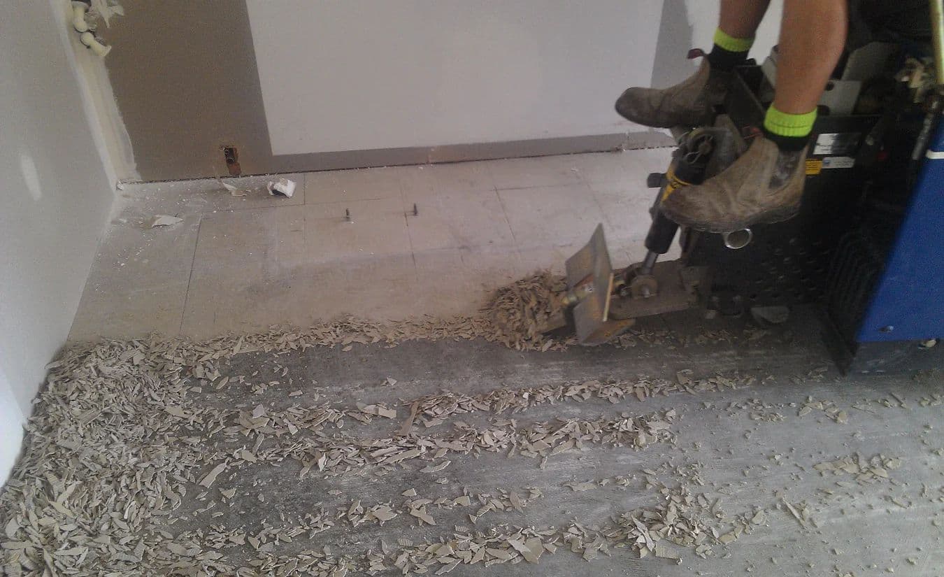 Concrete slab and screed removal